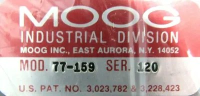 NEW MOOG 77-159 SERVO VALVE 77159