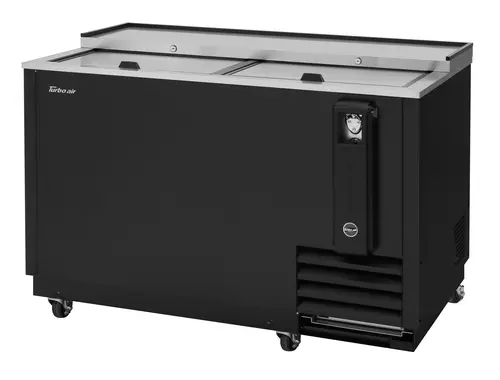 Turbo Air TBC-50SB-N6 50" Forced Air Bottle Cooler - Holds (432) 12 oz Bottles, Black, 115v