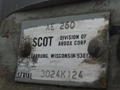 Scot AE 260 Cast Centrifugal Pump 1.5"x 1.25" NPT 2Hp 3450 RPM 230/460V 3PH 56J