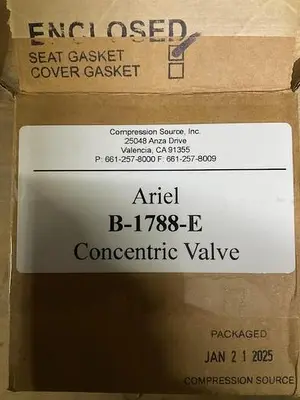 Ariel Compressor Valve Concentric PN B-1788-E