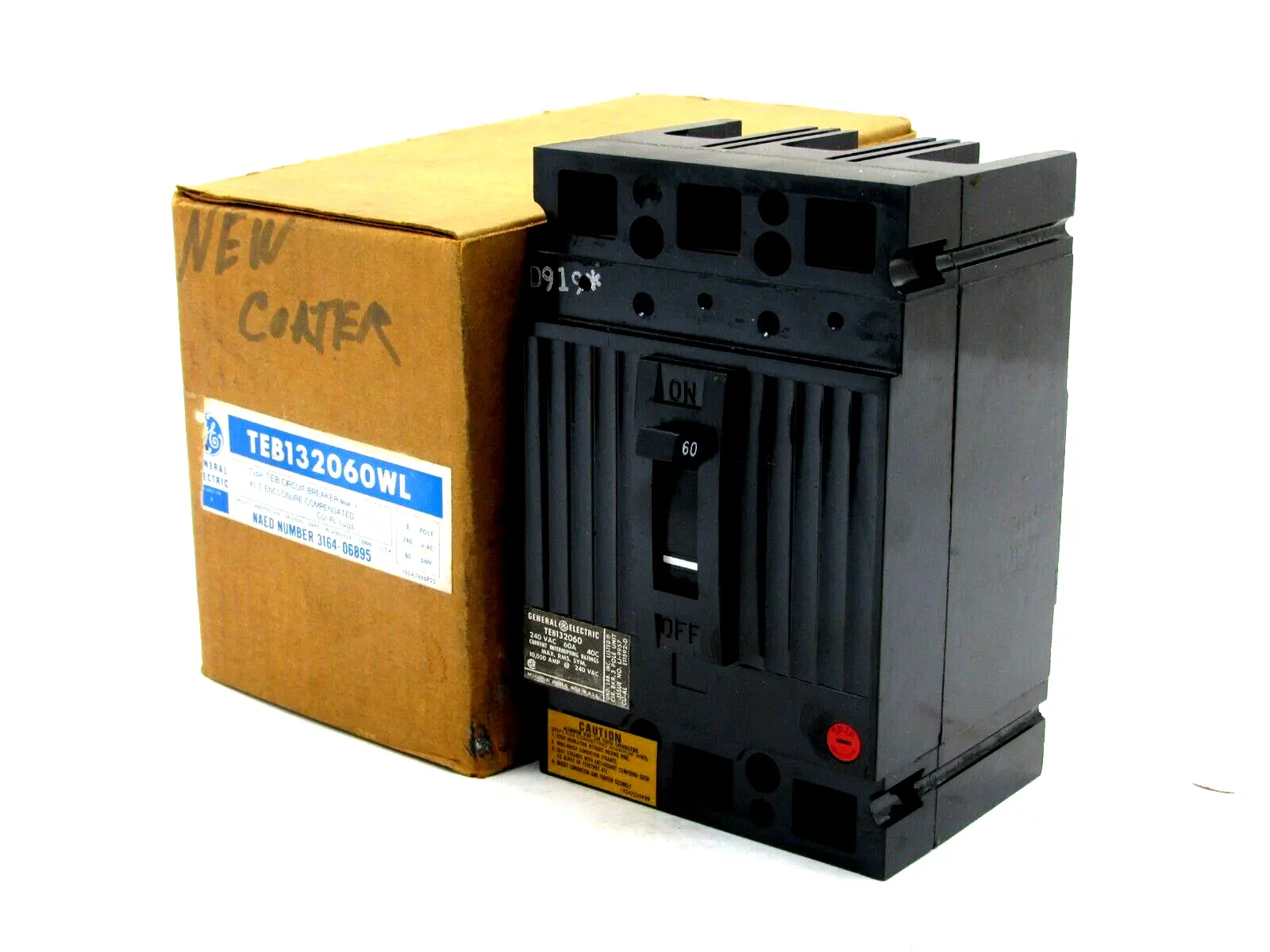 NEW GENERAL ELECTRIC TEB132060WL CIRCUIT BREAKER