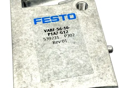 VABF-S6-1-P1A7-G12, VABF-S6-10-P1A7-G12, 539231 | Festo VABF-S6-10-P1A7-G12 Manifold Supply Plate 539231 - Used
