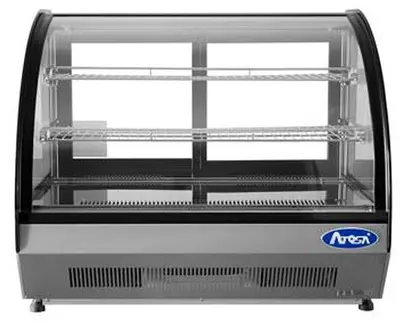 Counter top curved glass show case - 35.4" wide