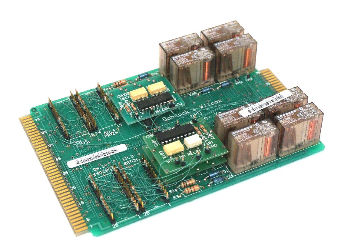 NEW BABCOCK & WILCOX 1167756-027 RELAY BOARD 1167756027