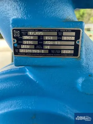 New | in-Stock Goulds Pumps 6" x 4" x 13" Goulds Centrifugal Pump, C/S, 75 HP Pumps Texas US | Federal Equipment Company #1337738