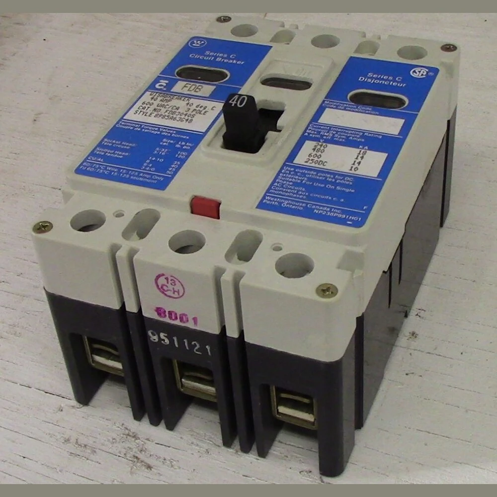 Westinghouse 3 Pole 40 Amp FDB Breaker