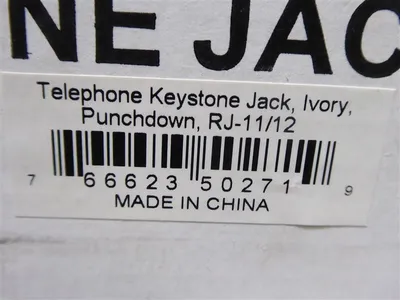 Box of 50 Intellinet RJ-11/12 Ivory Punchdown Telephone Keystone Jacks New NIB