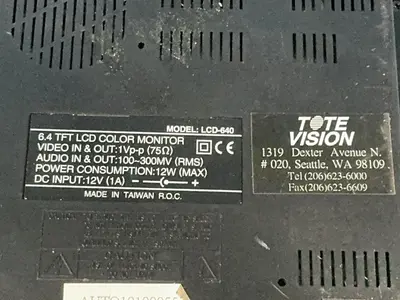 Used TOTE VISION LCD640 Video/CATV/Television Ohio US | HGR 24 #1357396