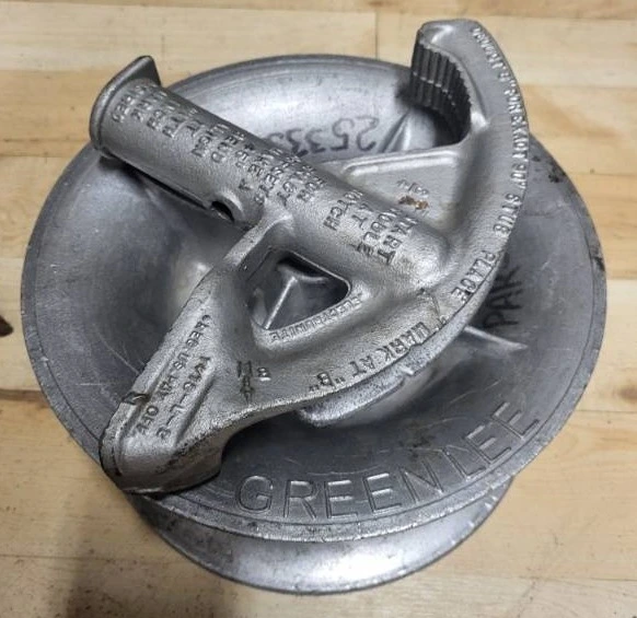 Greenlee Aluminum Conduit Bender Head and Cable Pulley Sheave