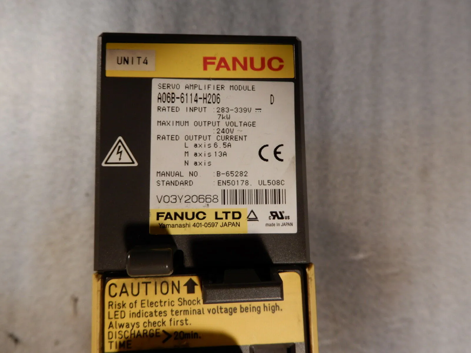 USED Fanuc A06B-6114-H206