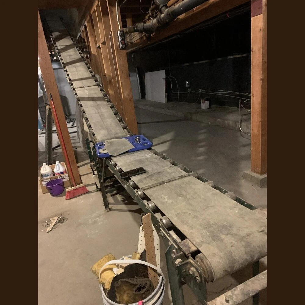 12in Wide x 20ft Long Inclined Conveyor with Add. 16in Wide x 7.5ft Long Section