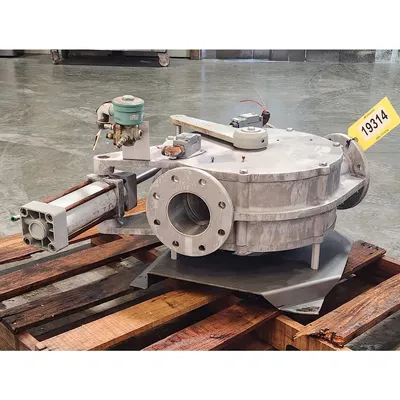 Used Reimelt GmbH 4" Single-channel Stainless Steel Tunnel Diverter Valve