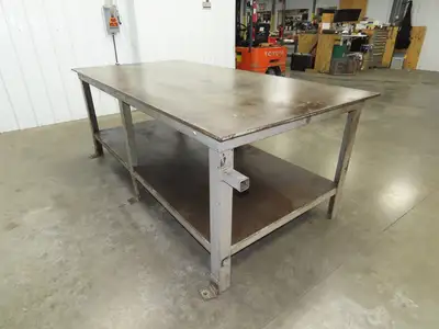5/8" Top Steel Fabrication Welding Layout Table Work Bench 96"x48"x36"