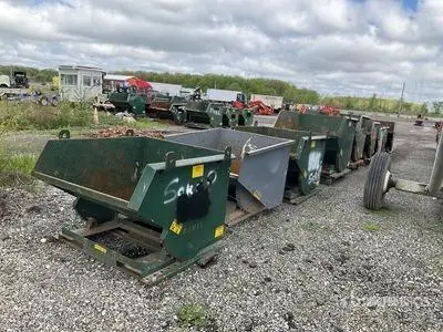 2 CU YD X 4,000 LBS JESCO DUMP HOPPER: STOCK #23208