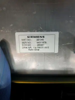 USED Siemens 221340 | 119.708.01.00/2 Rofin Sinar Control Panel