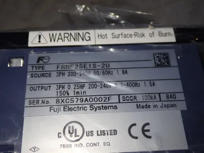 New | in-Stock FUJI ELECTRIC FRNF25E1S2U Power Inverters | HGR 24 #747665