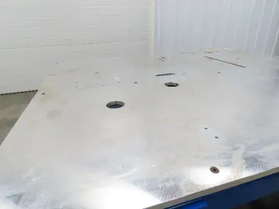 Heavy Duty 3/4" Aluminum Top Machine Welding Layout Table Work Bench 75x63"
