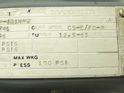 Foxboro 821GM-IS1NM2 Pressure Transmitter 1/2"NPT 12.5-65vdc