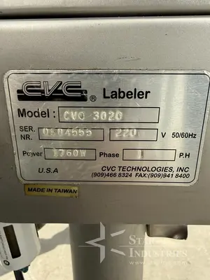 Used CVC CVC/302C Labelers | Star Industries #1253401