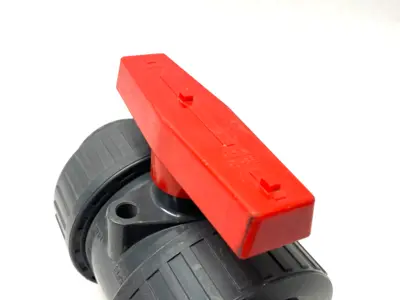 DN50 2" Double Union Ball Valve PVC-U, Teflon Seat, EPDM Seals - New Other