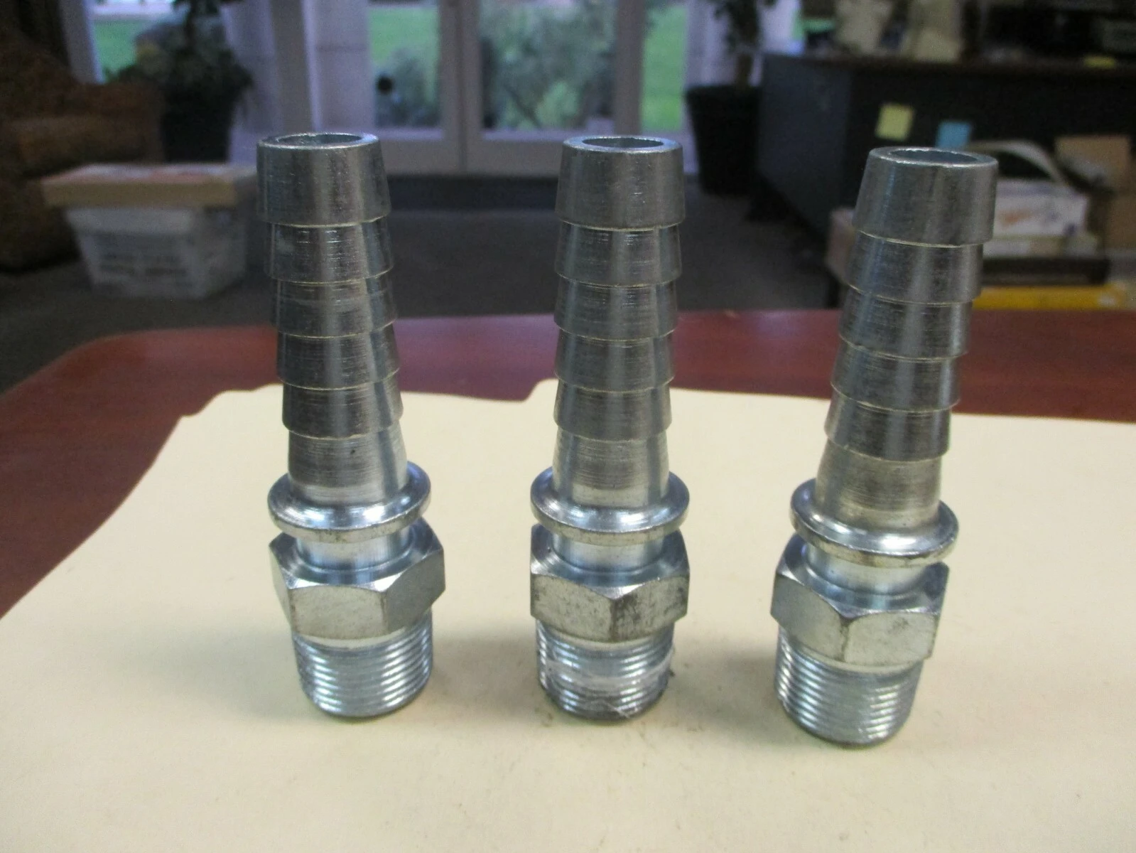 Unused/used Stainless Steel Barb Hose Fitting Connector Adapter (QTY 3)