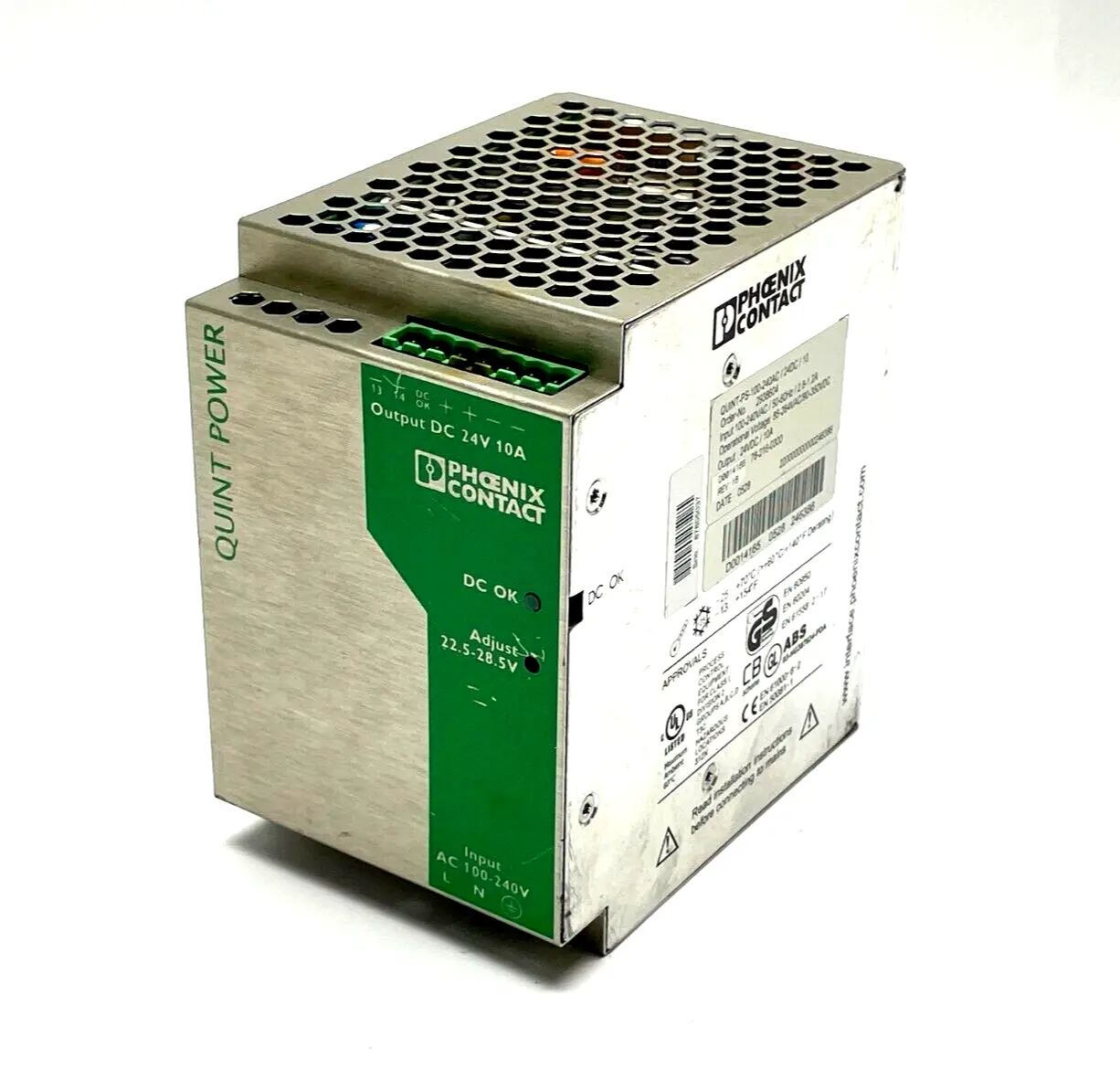QUINT-PS-100-240AC/24DC/10 | Phoenix Contact  Primary Switched Power Supply 2938604 - For parts or not working