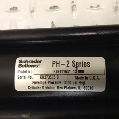 USED SCHRADER BELLOWS PJB111631 13.000