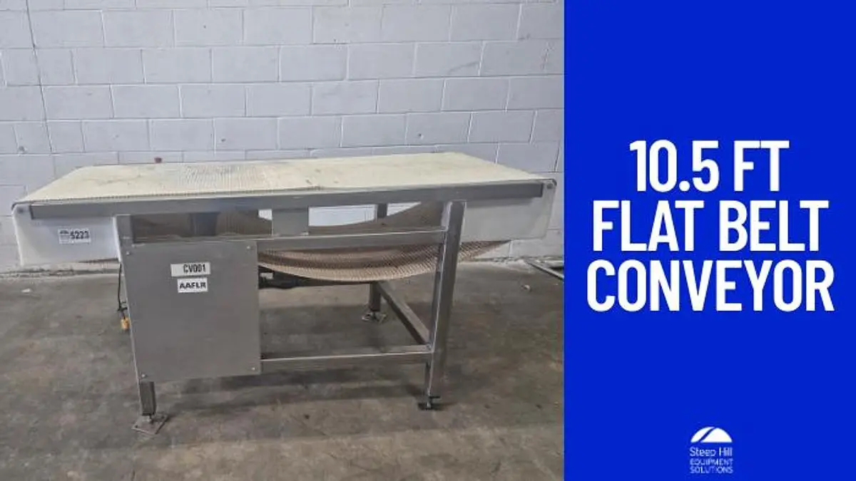 5.10 ft Flat Belt Conveyor