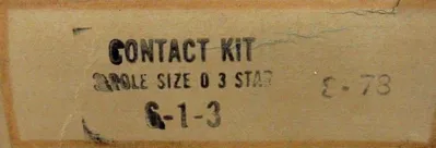 NEW LOT OF 2 CUTLER HAMMER 6-1-3 CONTACT KIT 613 SIZE 0