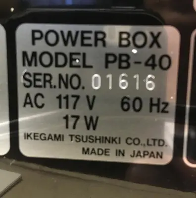 New | in-Stock IKEGAMI PB-40 Power Supplies Ohio US | Surplus Asset Holdings #1207191