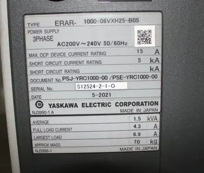 USED 2021 YASKAWA MOTOMAN AR1440