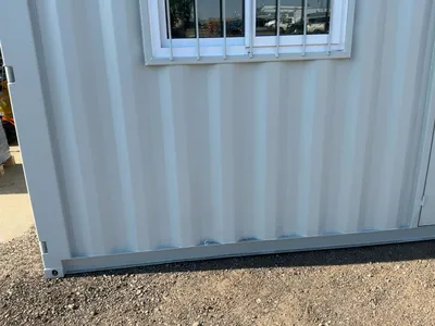 New 12’ Job Site Storage Container, 12’x87-1/2”x98-1/2” tall overall, Swing Doors on One End with 7’...