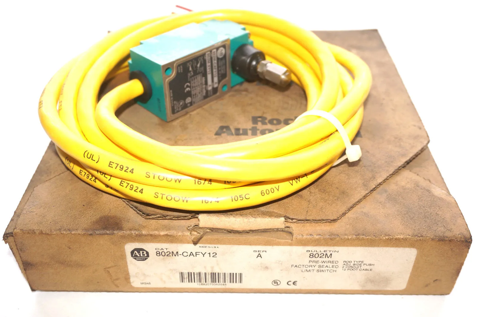 NEW ALLEN BRADLEY 802M-CAFY12 LIMIT SWITCH SER. A 802MCAFY12