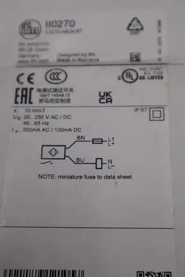 NEW IFM EFECTOR II0270 II-2010-ABOA/RT 20-250VAC/DC STOCK H348A