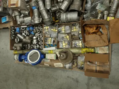 3 PALLETS OF ASSORTED VALVE PARTS