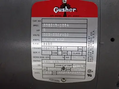 USED GUSHER PUMPS 11019NSA