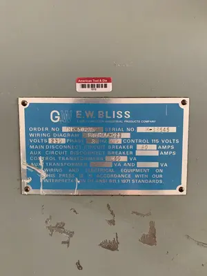 USED 1974 BLISS C-60