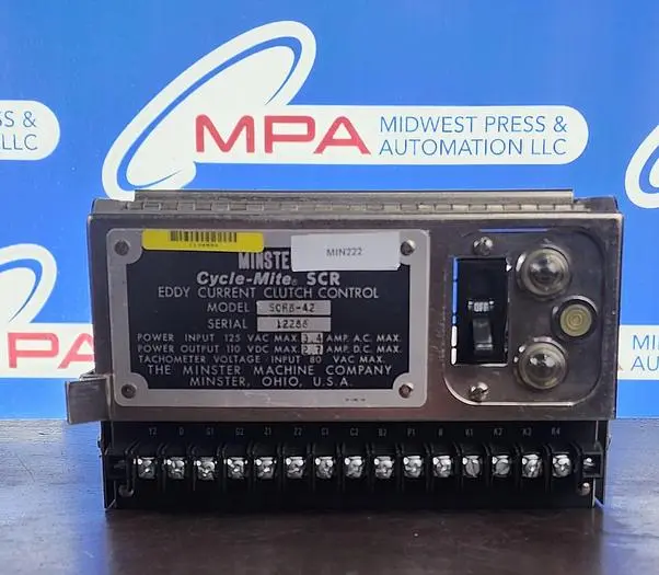 Used MINSTER SCRB-42 Variable Speed Drives Michigan US | Midwest Press and Automation #631664