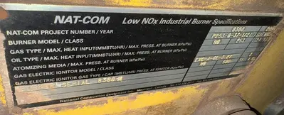Foster Wheeler 7000 HP Water Tube Boiler System - 712 PSI with NAT-COM Low NOx Burner (2001)