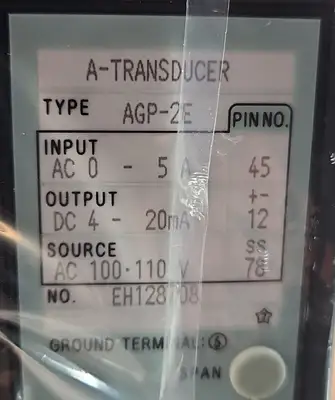 USED Toyo Keiki TOYO AGP-2E A-TRANSDUCER