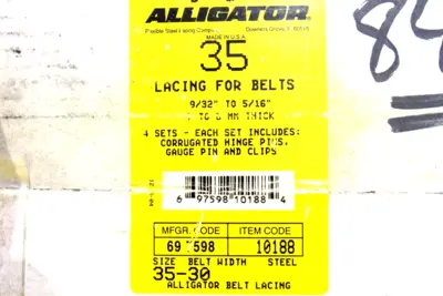 NEW FLEXCO ALLIGATOR 35 BELT LACING 9/32" TO 5/16" 69-7598