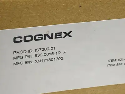 USED COGNEX IS7200-01 IN-SIGHT 7000 MACHINE VISION CAMERA