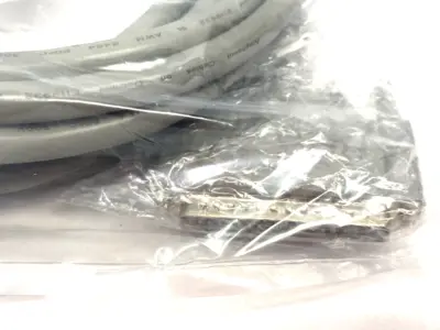 NEW AMPHENOL D-SUB CABLE ASSEMBLY DB37, GRAY, 25' LENGTH