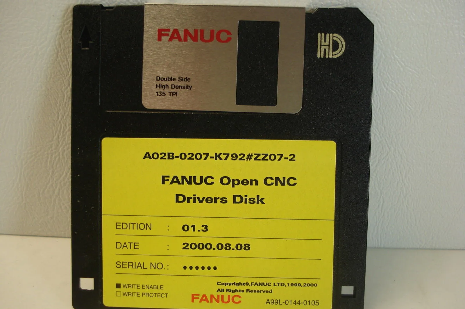 USED FANUC OPEN CNC A02B-0207-K792#ZZ07-2 FLOPPY DISK