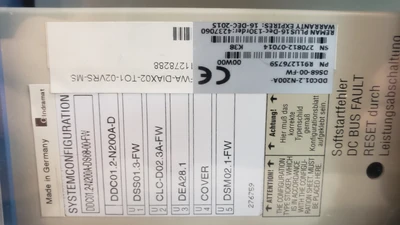 USED BOSCH REXROTH INDRAMAT DDC01.2-N200A-DS68-00-FW