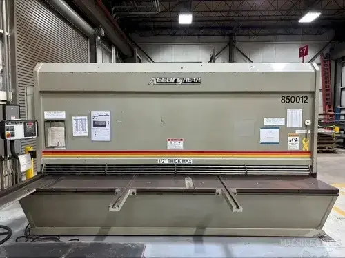 Used 2001 ACCURSHEAR 850012 Power Squaring Shears (Inch) Arizona US | KD Machinery #1176154