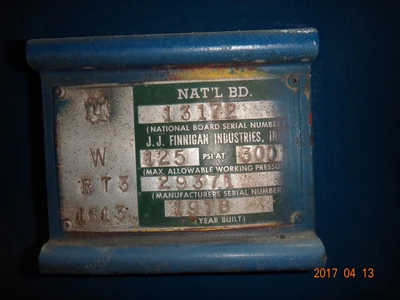 JJ Finnigan Air Receiving Tank