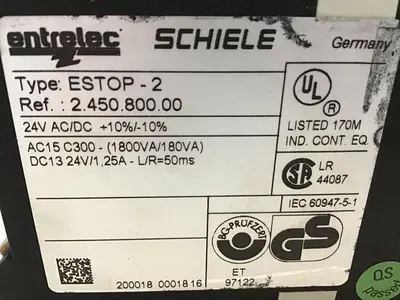 USED ENTRELEC ESTOP-2