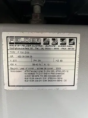 USED FELDER F700