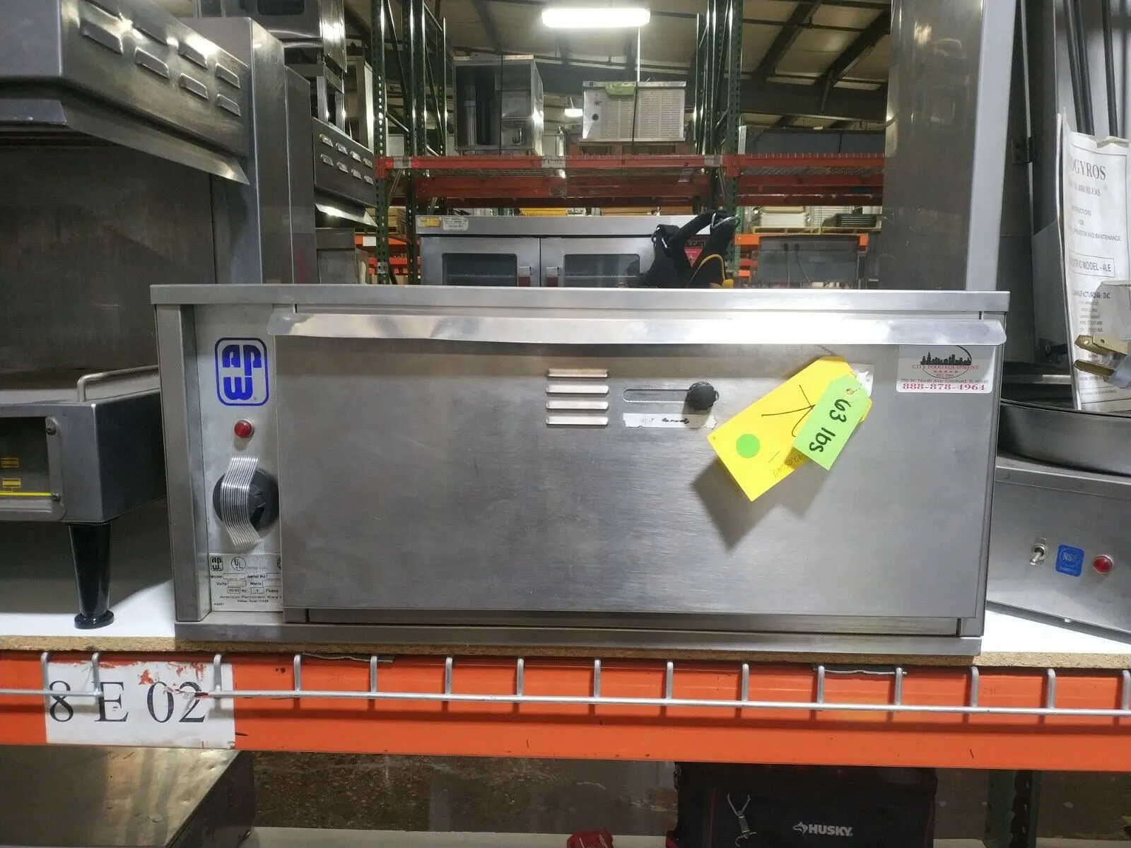 Used APW Wyott BW-30 Commercial One Drawer Hot Dog Bun Warmer